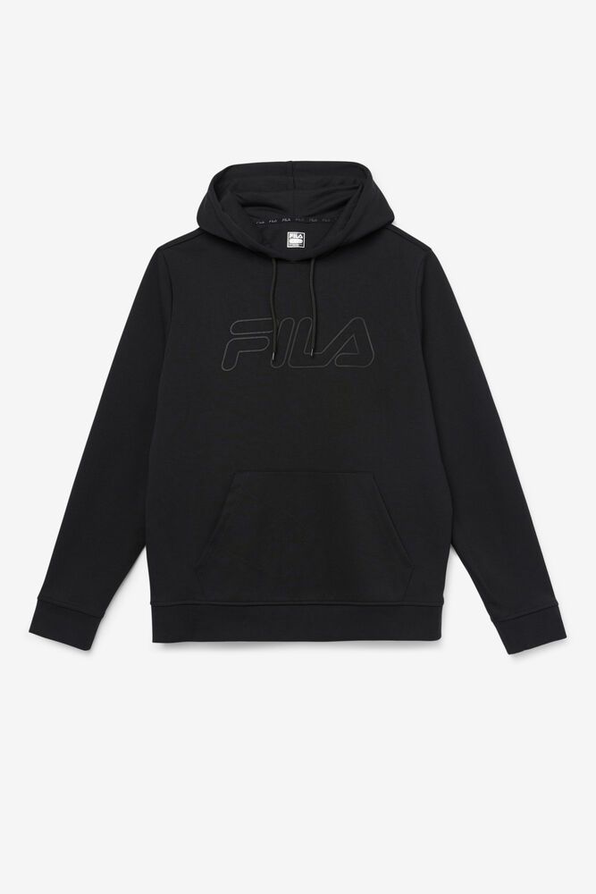 Fila Leonidas Hoodie Black - Mens - 94260YLBS